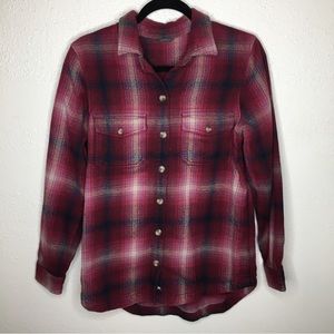 Eddie Bauer Plaid Shacket L